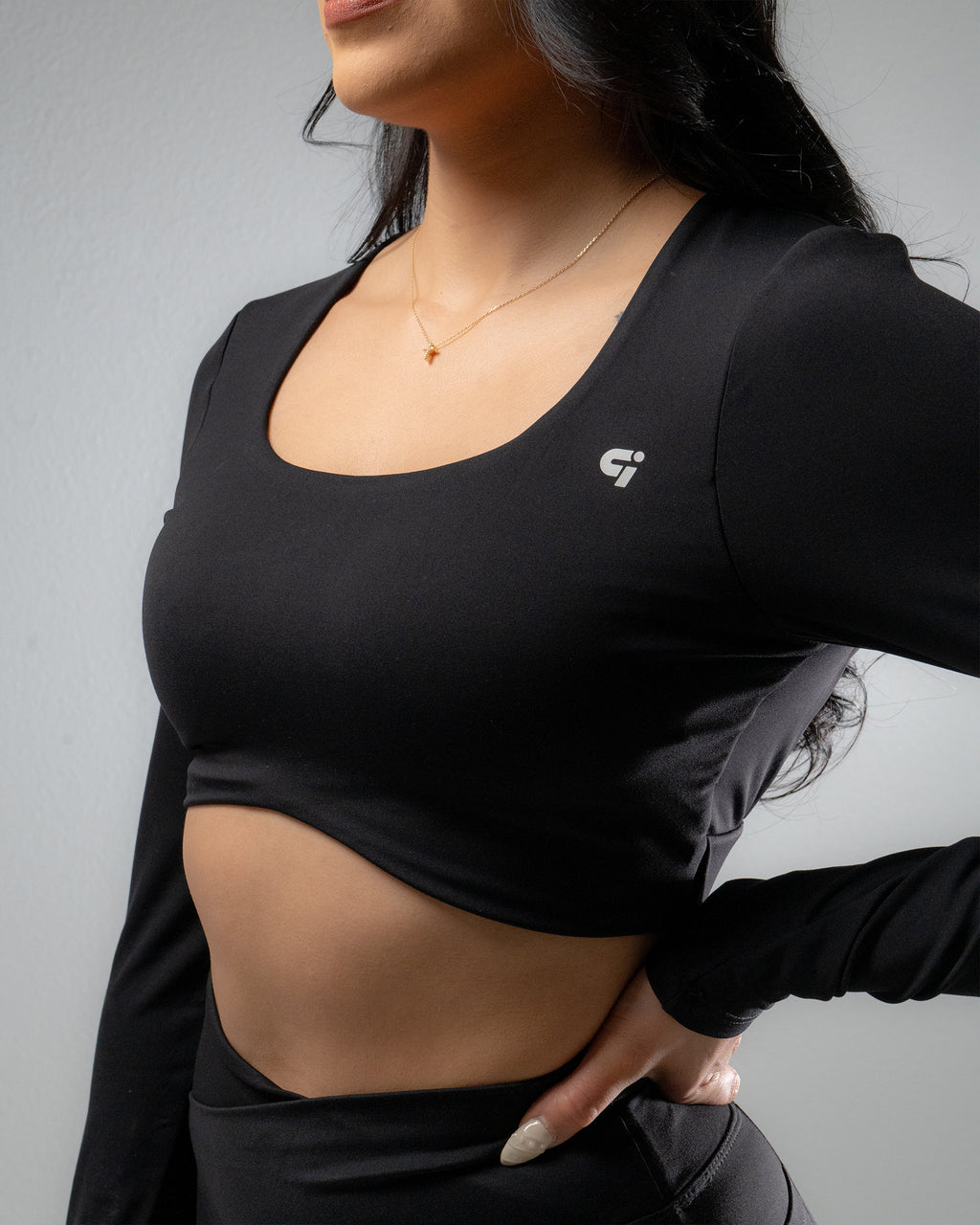 Eclipse Cropped Long Sleeve